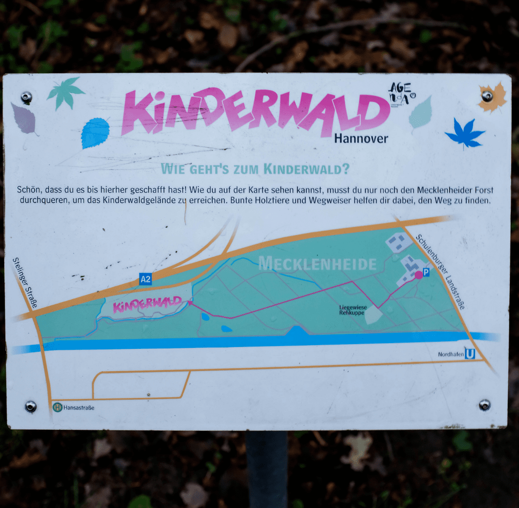 Karte zum Kinderwald